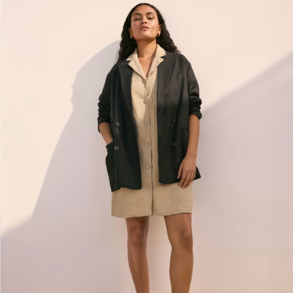 Everlane shirt dress in linen NWOT